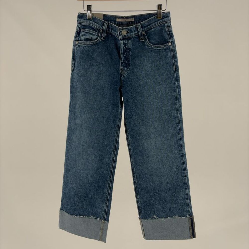 Hudson Jeans High-Rise Wide Leg Ankle Jeans